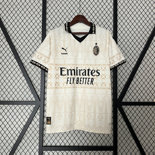 Camiseta AC Milan Pleasure Edition Beige 2024/25 | Versión fan