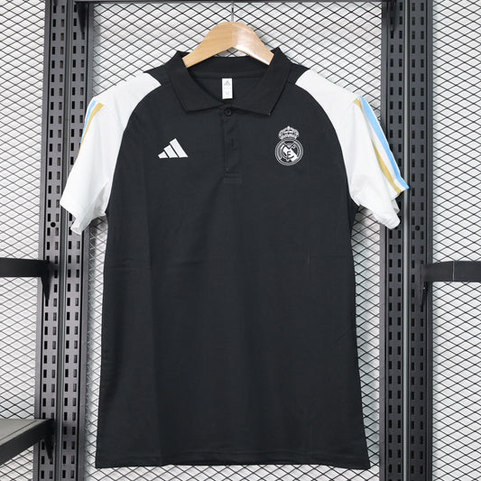 Camiseta Real Madrid  Black  | Versión fan Polo