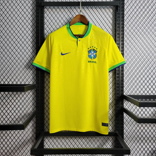 ⚡Envío rápido - Camiseta Brasil mundial 2022 Local | Versión Fan