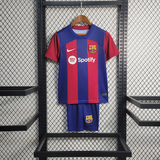 ⚡Envío rápido - FC Barcelona local 2023 | Conjunto Kids